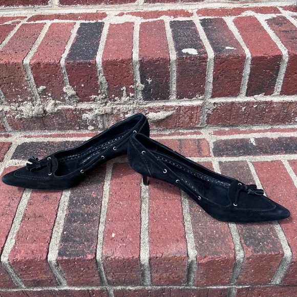 Brooks Brothers pointed toe kitten heels. Leather tassels: made in Italy 61/2 - Picture 9 of 11